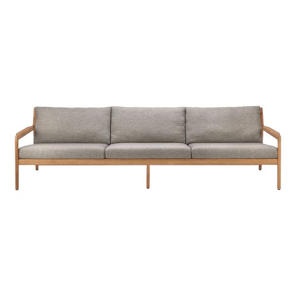 Teak Jack Outdoor 3-Seater Sofa - Mocha
