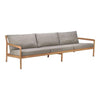 Teak Jack Outdoor 3-Seater Sofa - Mocha