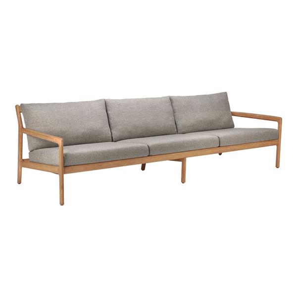 Teak Jack Outdoor 3-Seater Sofa - Mocha