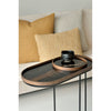 Bronze Organic glass tray - oblong