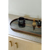 Bronze Organic glass tray - oblong