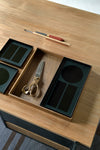 Charcoal desk organizer