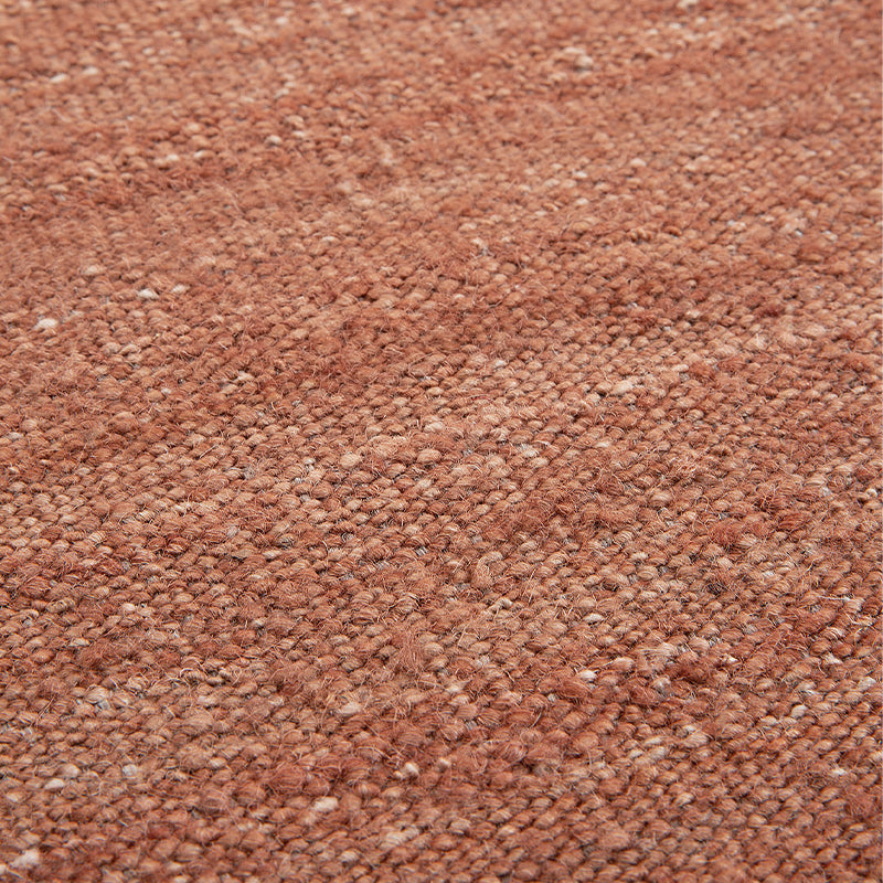 Terracotta Nomad kilim rug