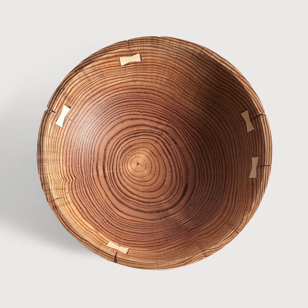 Natural pine bowls