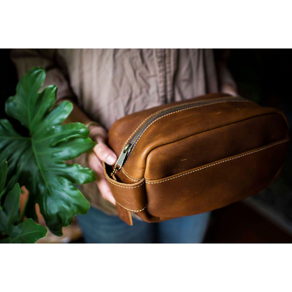Leather Dopp Kit