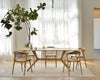 Oak X dining table