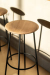 Oak Baretto bar stool