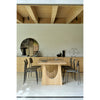 Oak Geometric Dining Table