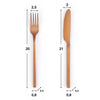 Brushed Copper Flatware