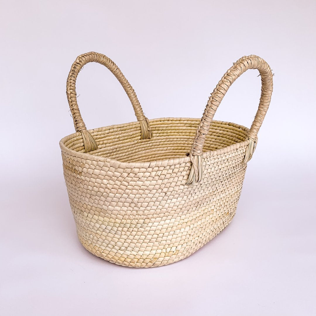Sunset Straw Basket