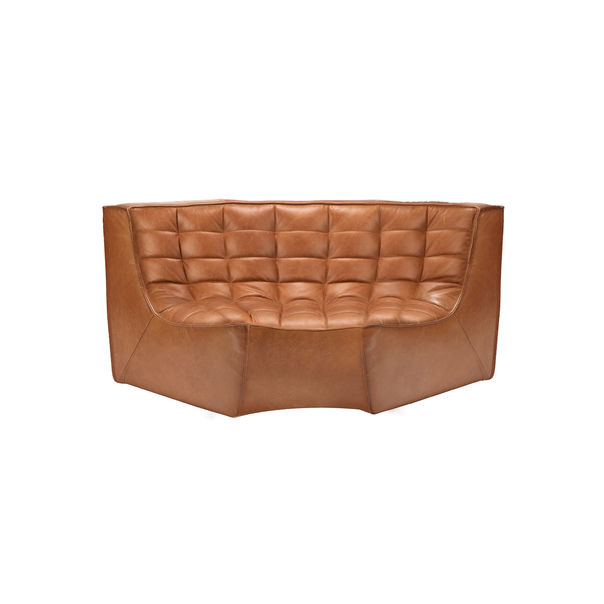 N701 sofa - round corner - old saddle