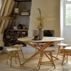 Oak Mikado round dining table