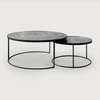 Clear Nesting coffee table set