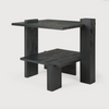 Teak Abstract Side Table
