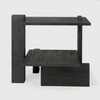 Teak Abstract Side Table