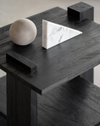 Teak Abstract Side Table