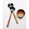 Horn and Wood Salad Server