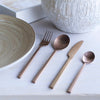 Brushed Copper Flatware