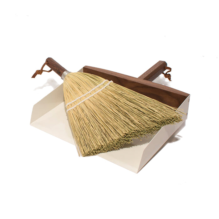 Walnut Whisk Broom & Dustpan Set