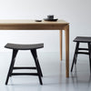 Oak Osso black dining stool