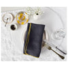Leather Coasters- Yellow Stripes Set of 4