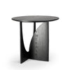 Oak Geometric black side table