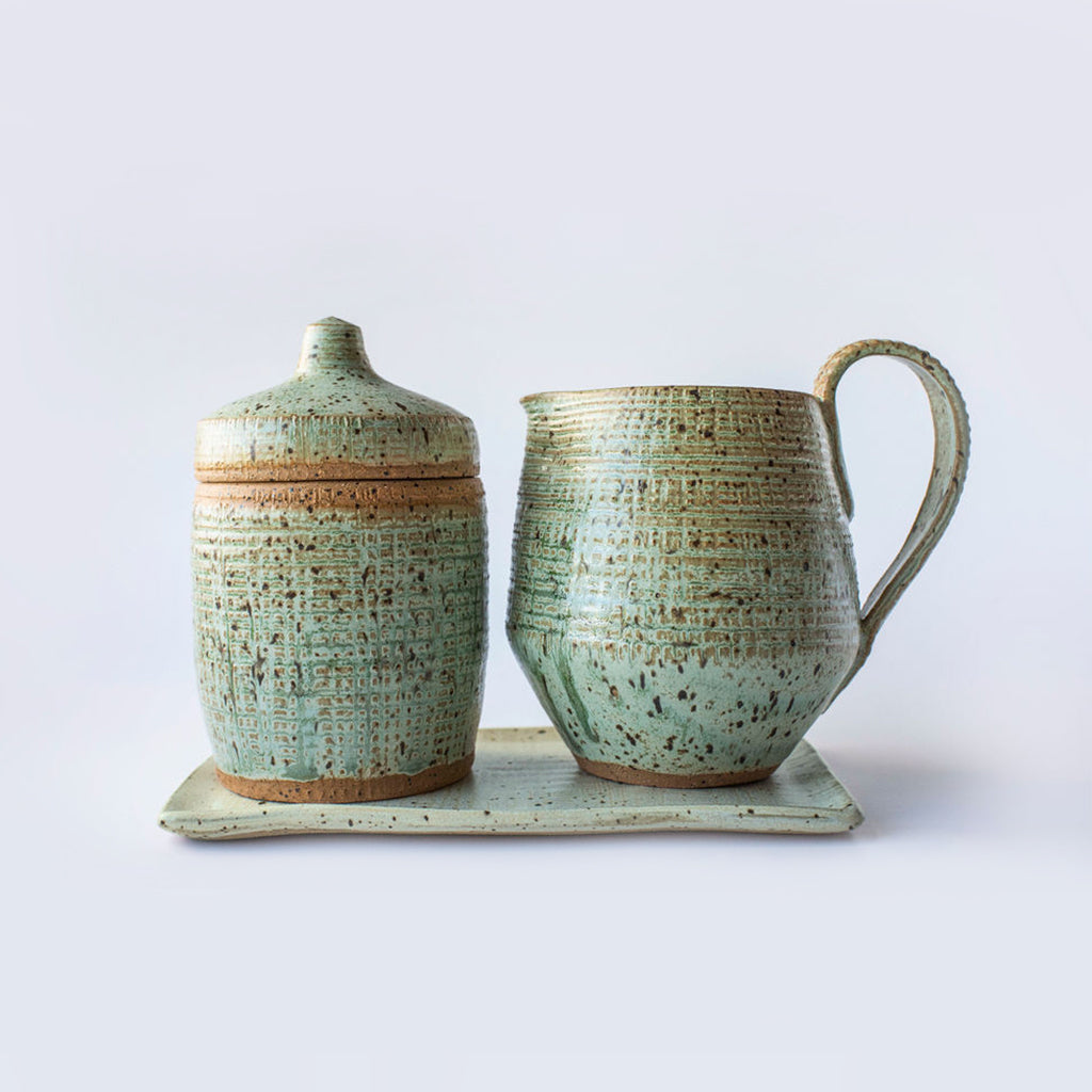 Cream and Sugar Set - Lichen